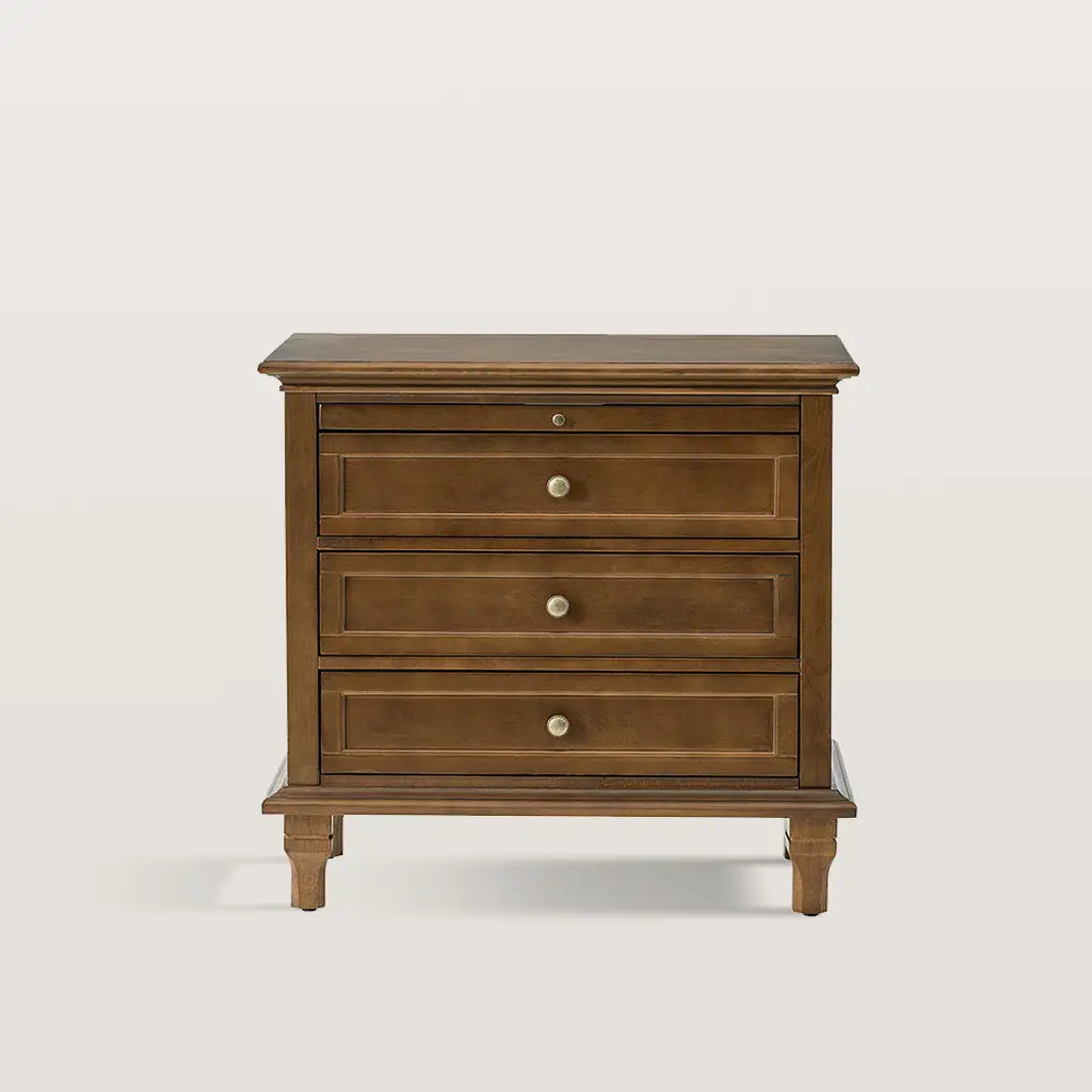 3 Drawer Nightstand Cabinet With Built In Charge Station 2463 3 Drawer Nightstand Cabinet With Built In Charge Station 2463