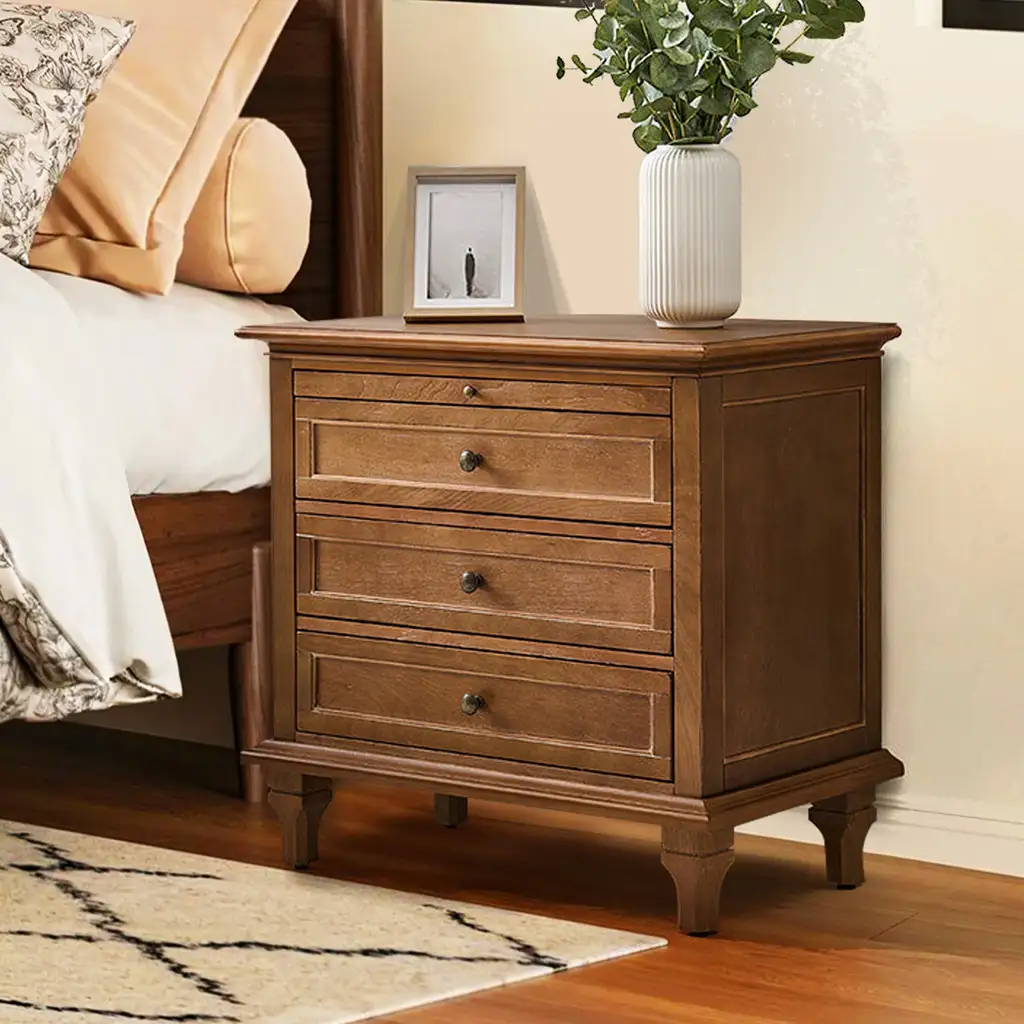 3 Drawer Nightstand Cabinet With Built In Charge Station 6628 3 Drawer Nightstand Cabinet With Built In Charge Station 6628
