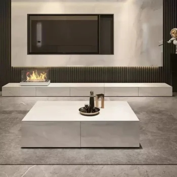 51 Inch Rock Coffee Table With Four Drawers 4794