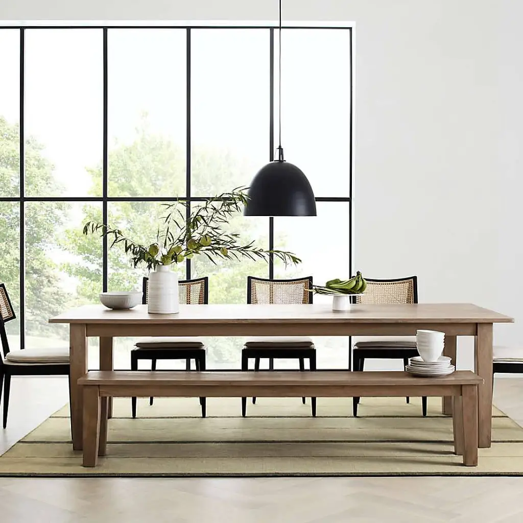 62in Solid Color Wooden Dining Bench 2425 62in Solid Color Wooden Dining Bench 2425