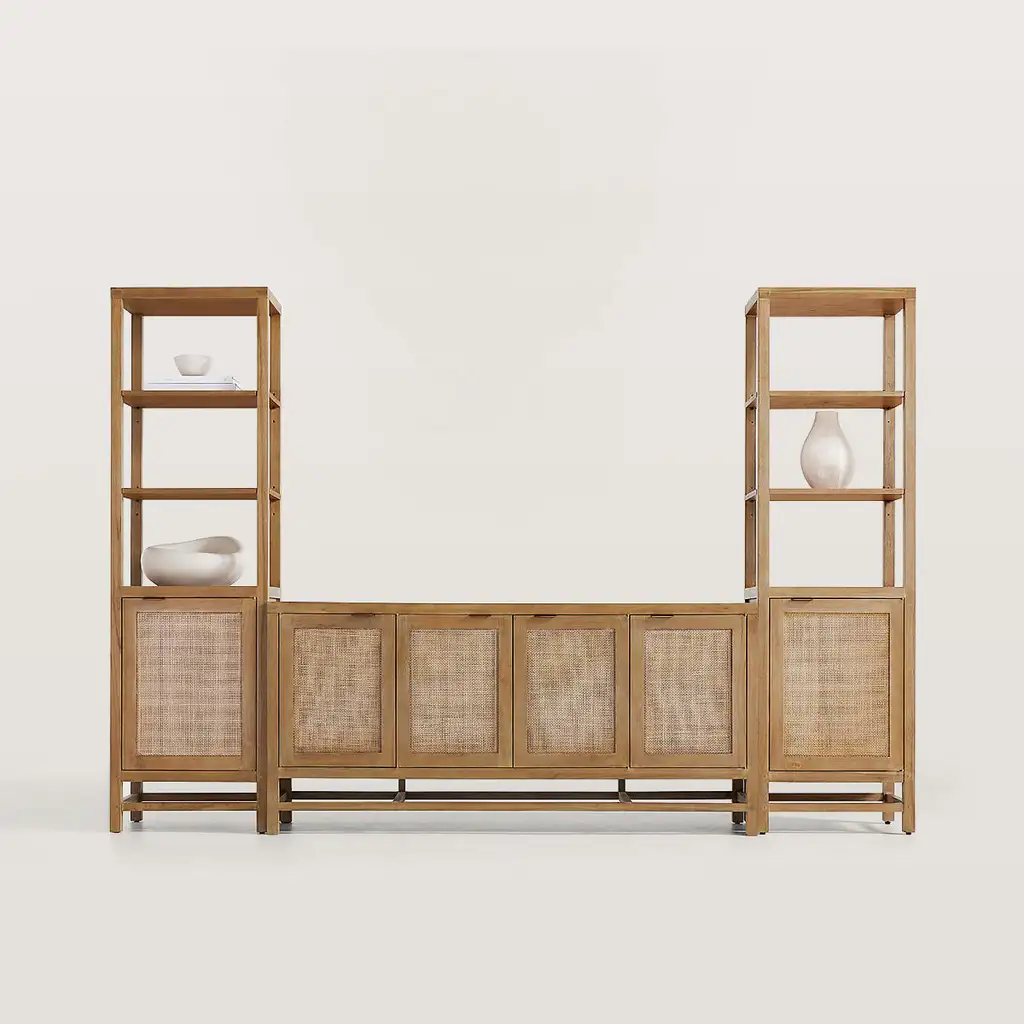 68In Storage Media Console And Side Cabinet Set 1455 68In Storage Media Console And Side Cabinet Set 1455