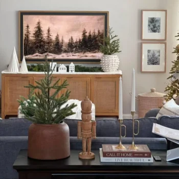 68In Storage Media Console And Side Cabinet Set 6691