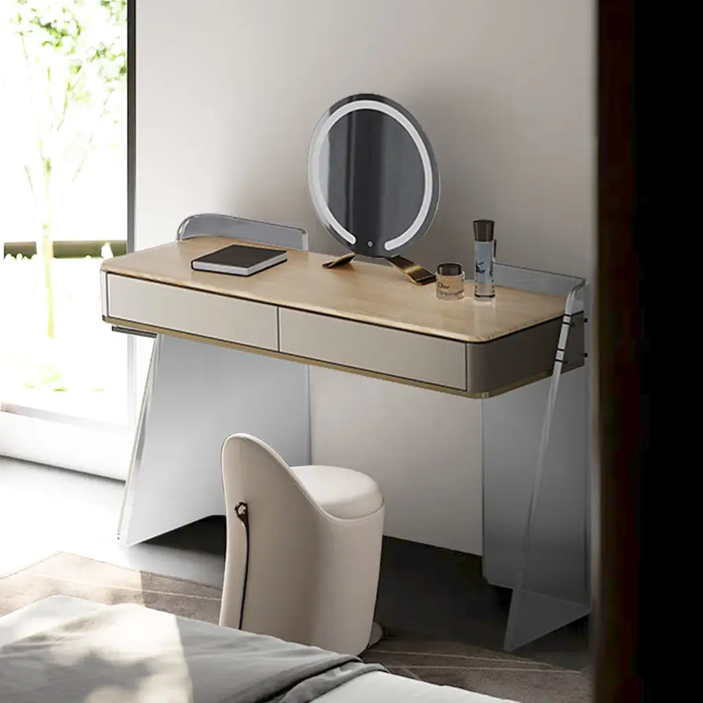 Acrylic Element Makeup Vanity With 2 Drawers 6089 Acrylic Element Makeup Vanity With 2 Drawers 6089