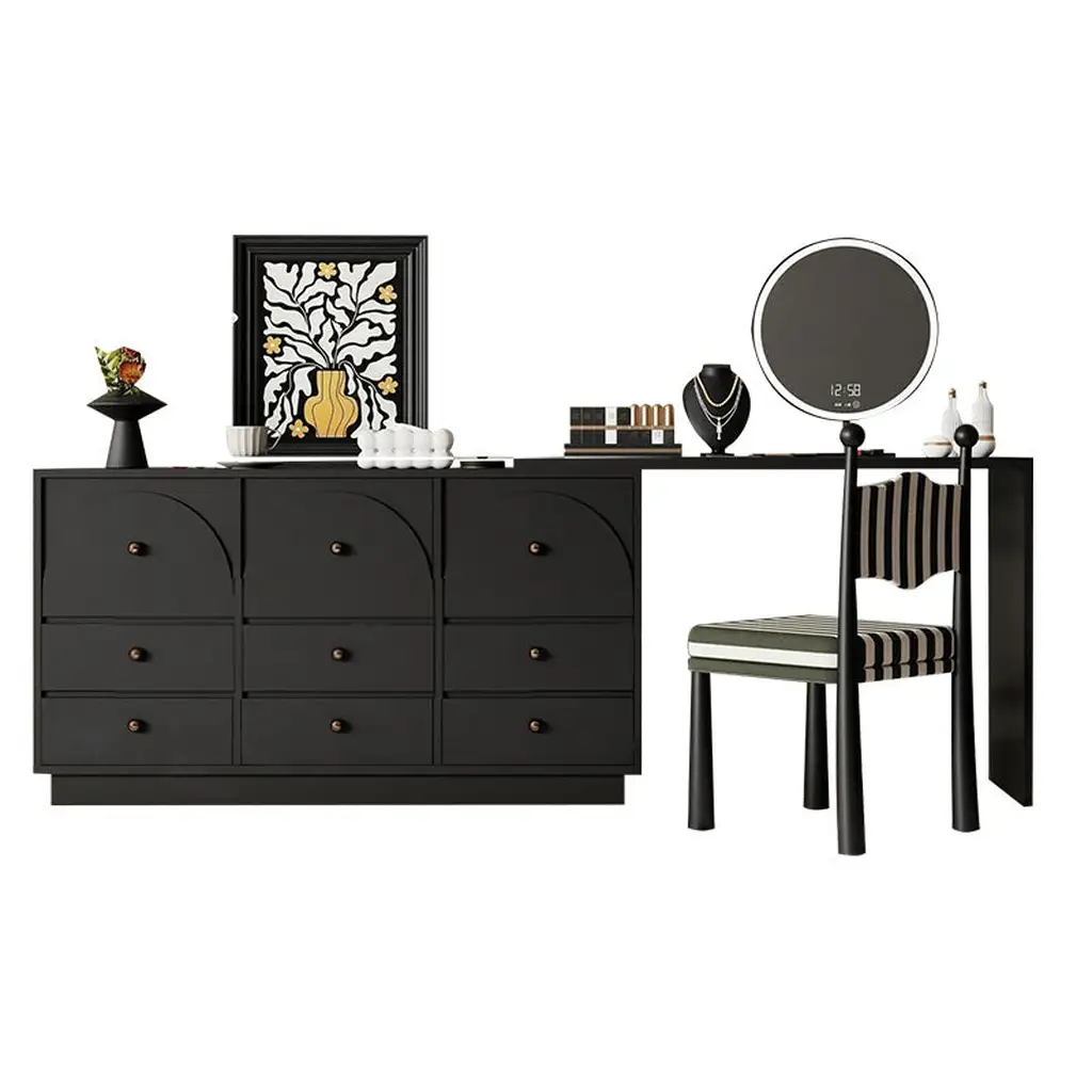 Adjustable Makeup Vanity With A 9 Drawer Cabinet 2421 Adjustable Makeup Vanity With A 9 Drawer Cabinet 2421