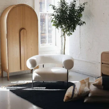 Arched Door Vertical Storage Cabinet With Adjustable Shelves 9522