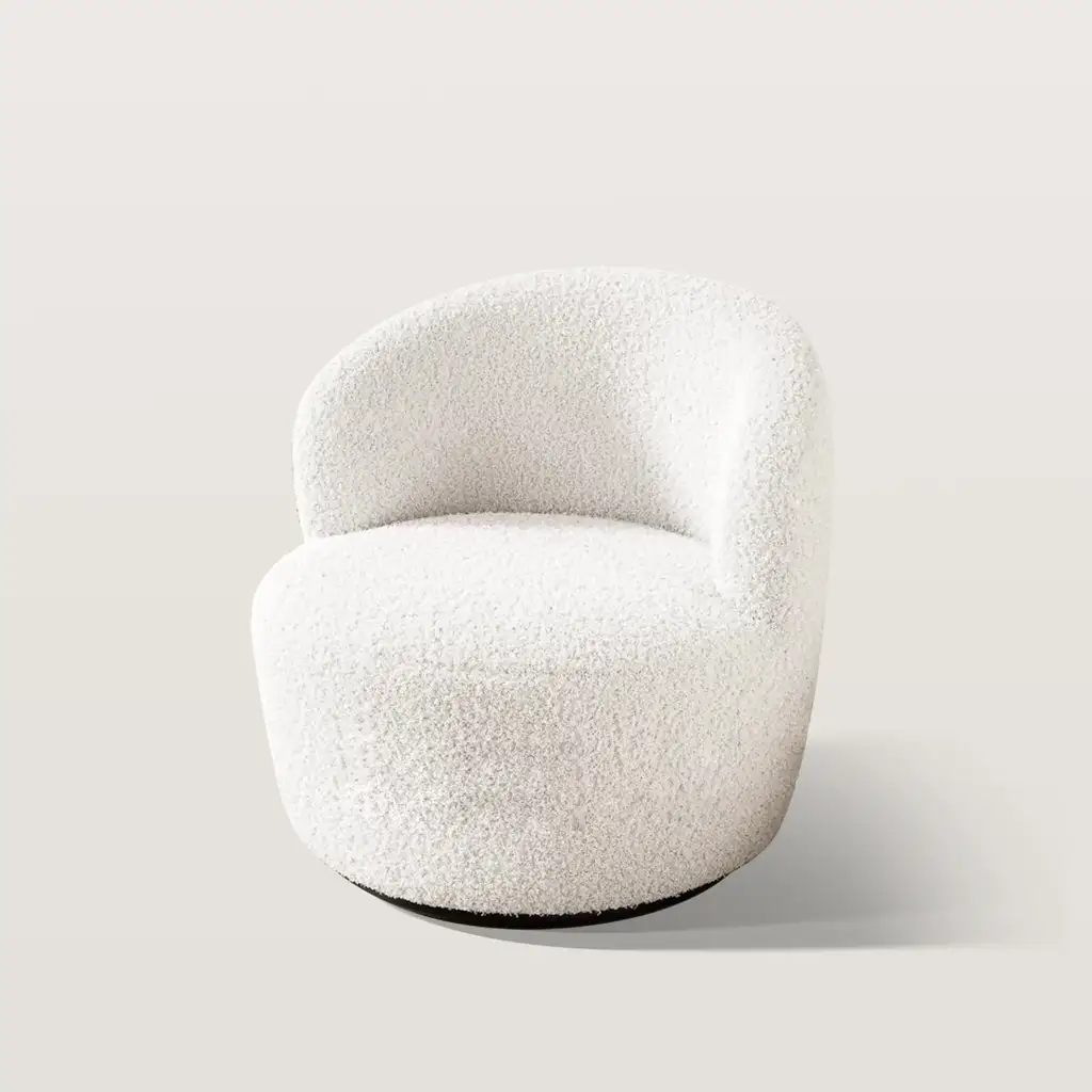 Cozy Modern Barrel Chairs With Soft Padded Armrest 4015 Cozy Modern Barrel Chairs With Soft Padded Armrest 4015