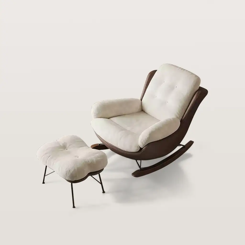 Ergonomic High Rebound Rocking Chair Nursery Rocker Recliner 1281 Ergonomic High Rebound Rocking Chair Nursery Rocker Recliner 1281