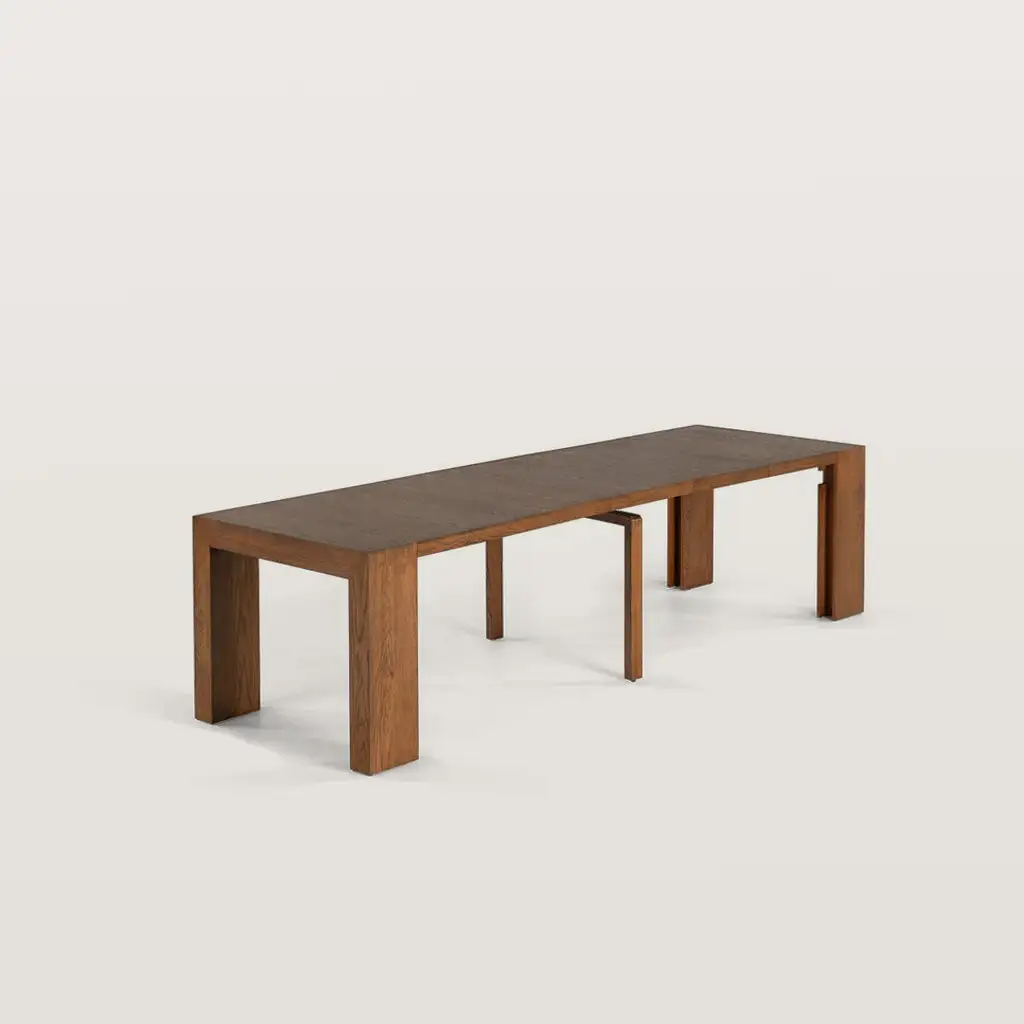 Extendable Wooden Long Dining Table For 2 To 12 People 4018 Extendable Wooden Long Dining Table For 2 To 12 People 4018