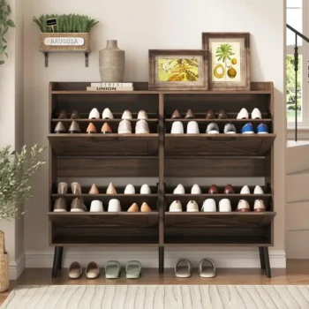 Farmhouse Freestanding Shoe Storage Cabinet 8628