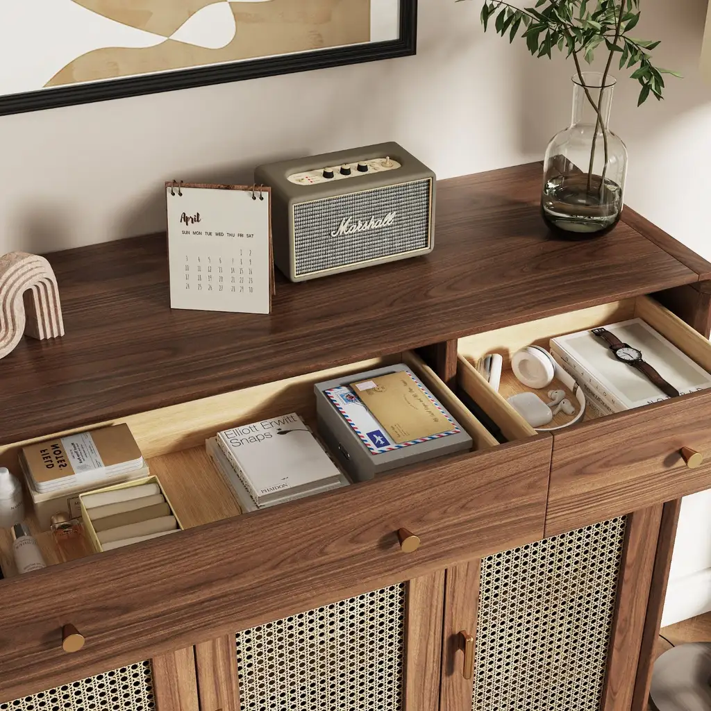 Freestanding Rattan Shoe Cabinet For Storage 8456 Freestanding Rattan Shoe Cabinet For Storage 8456