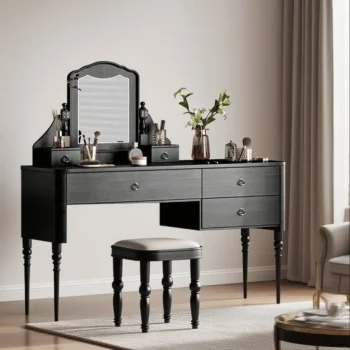 French Style Makeup Vanity Set With 3 Drawers 8632