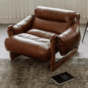 Individual Leisure Chair Living Room Leather Sofa Lounge Chair 6731