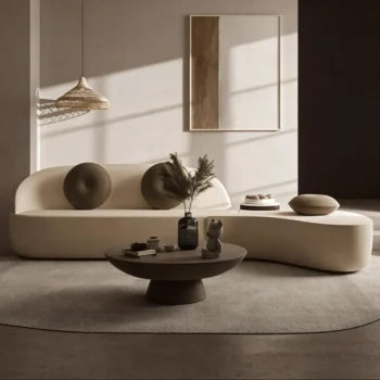 Light Luxury L Shaped Sofa Velvet Fabric Spliced Sofa 3434