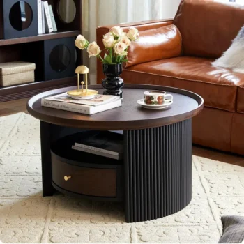 Mid Century Modern Coffee Table Side Table Set 7047