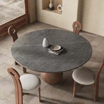 Modern Expandable Dual Purpose Mushroom Shaped Dining Table 8904