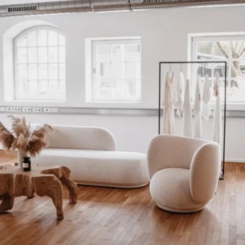 Modern Lounge Chair Round Single Person Sofa 4642