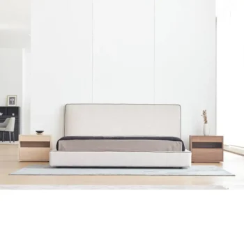 Modern Matte Bedroom Nightstand With 2 Drawers 8310