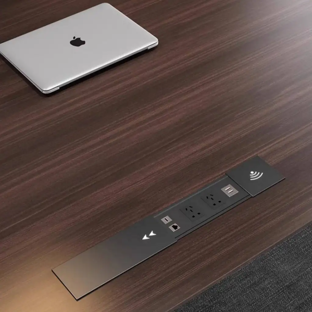 Modern Minimalist Computer Desk With Charging Station 3472 Modern Minimalist Computer Desk With Charging Station 3472