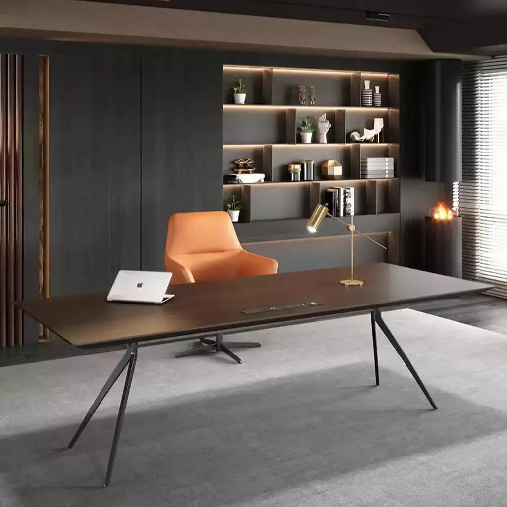 Modern Minimalist Computer Desk With Charging Station 7863 Modern Minimalist Computer Desk With Charging Station 7863