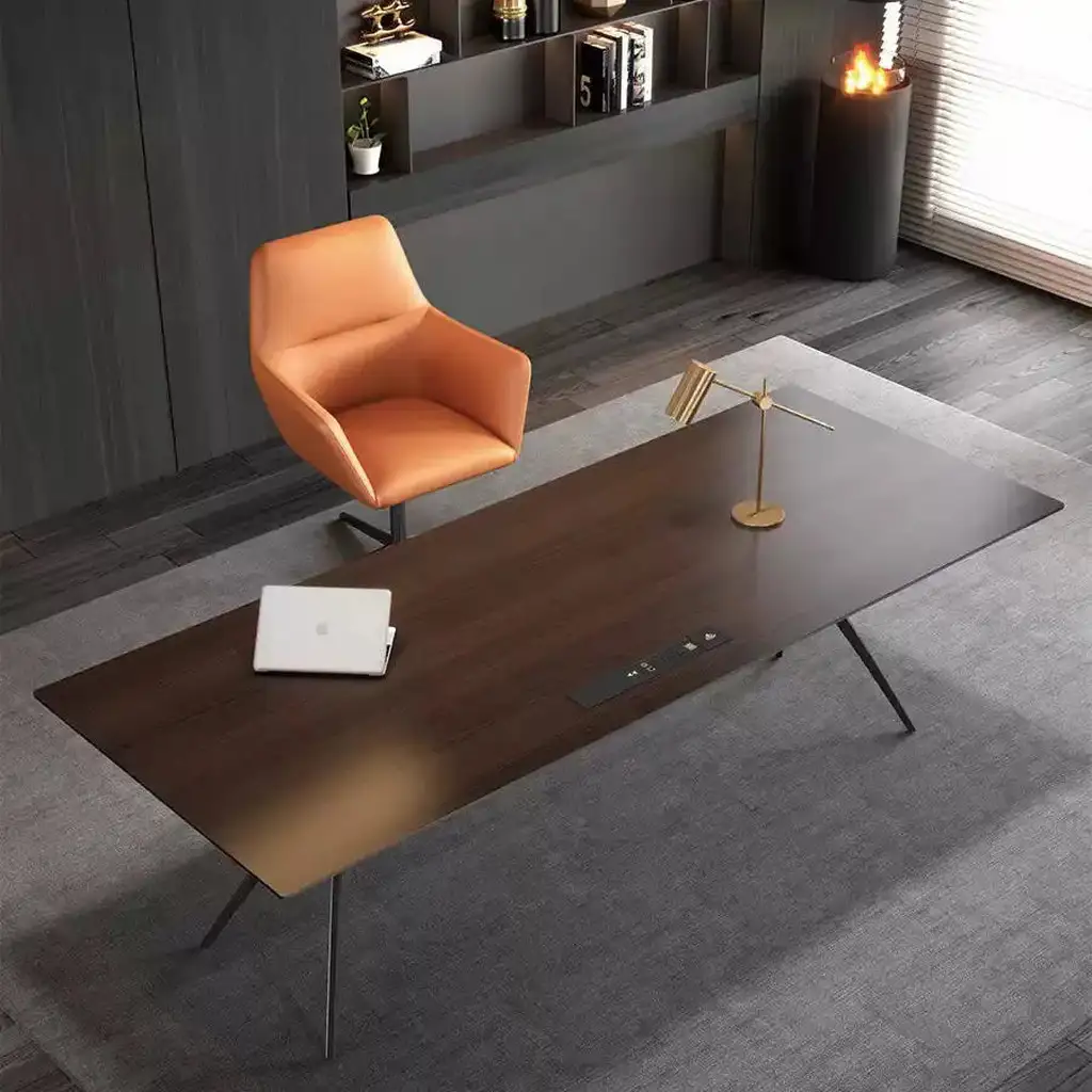 Modern Minimalist Computer Desk With Charging Station 8933 Modern Minimalist Computer Desk With Charging Station 8933