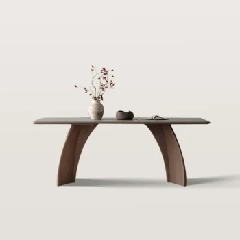Modern Rectangle Dining Table Set Wooden Base Desk Set 6460