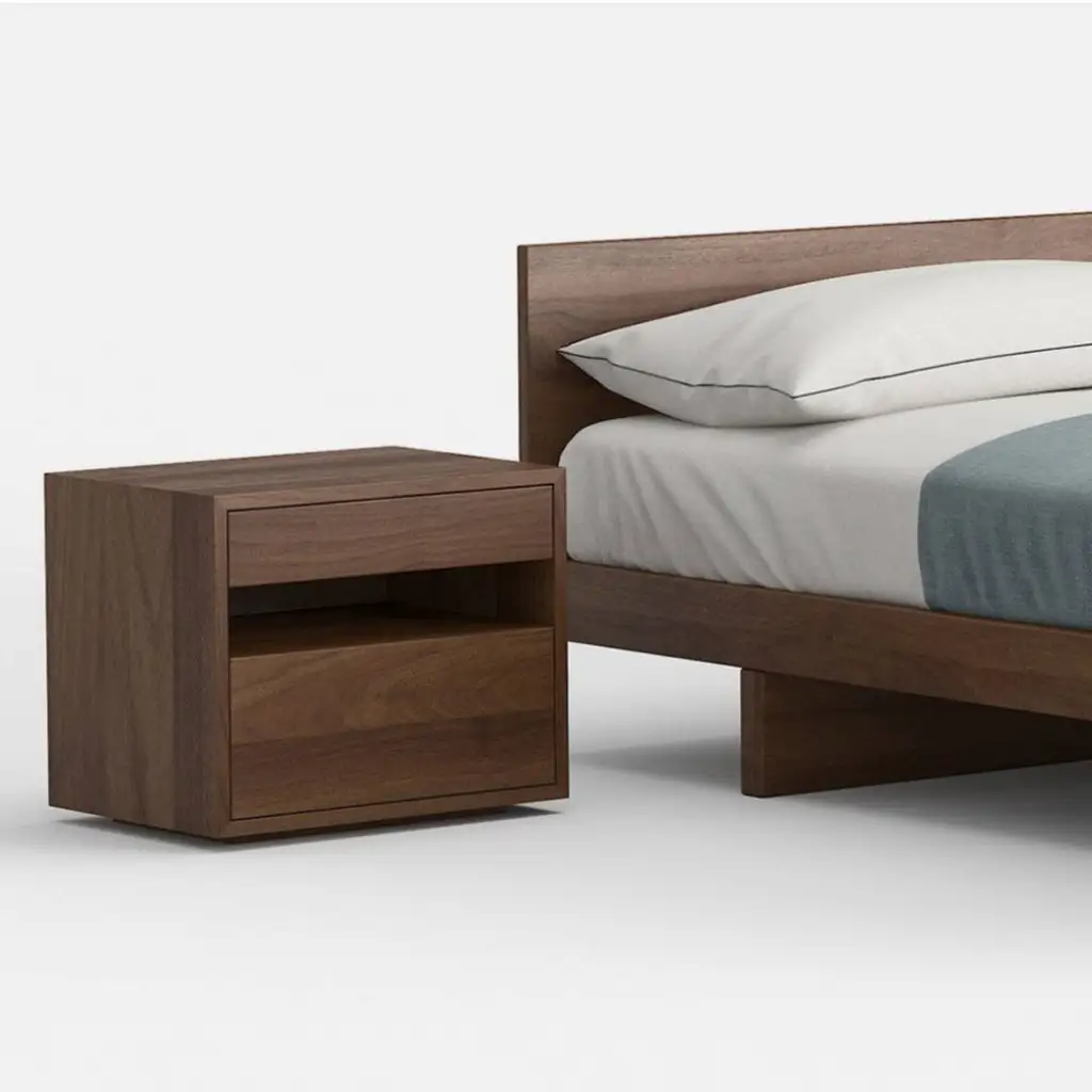 Nightstand With 2 Drawers And An Open Middle Layer 1420 Nightstand With 2 Drawers And An Open Middle Layer 1420