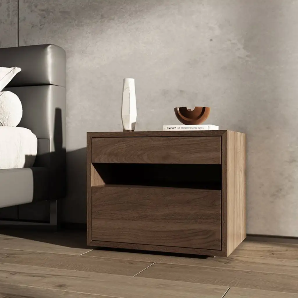 Nightstand With 2 Drawers And An Open Middle Layer 5824 Nightstand With 2 Drawers And An Open Middle Layer 5824