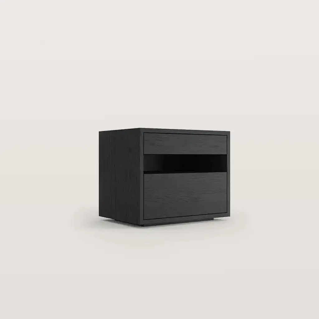 Nightstand With 2 Drawers And An Open Middle Layer 8985 Nightstand With 2 Drawers And An Open Middle Layer 8985