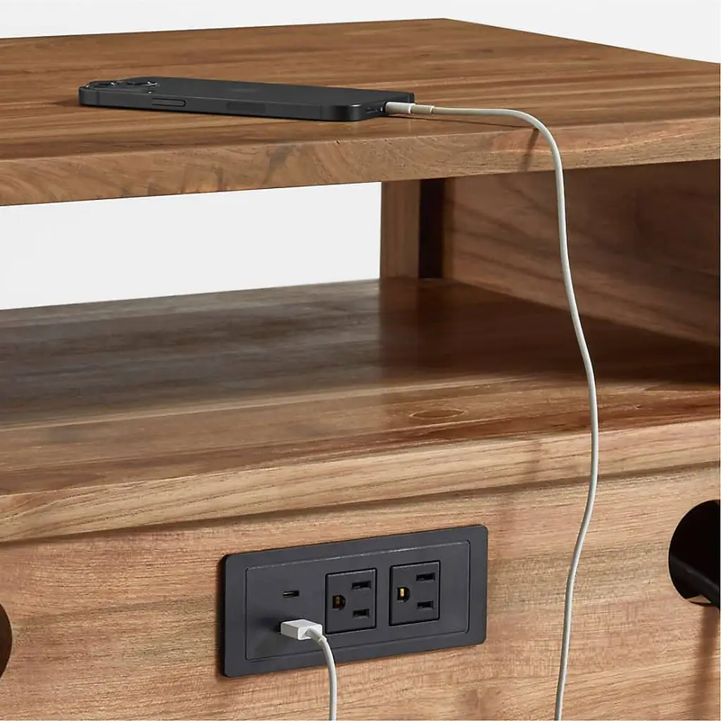 Nightstand With 2 Drawers And Charging Station 1201 Nightstand With 2 Drawers And Charging Station 1201