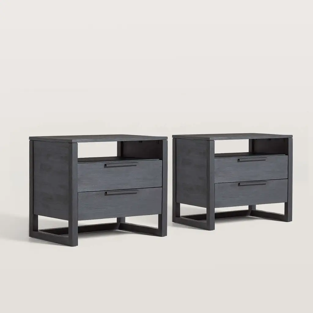 Nightstand With 2 Drawers And Charging Station 1343 Nightstand With 2 Drawers And Charging Station 1343