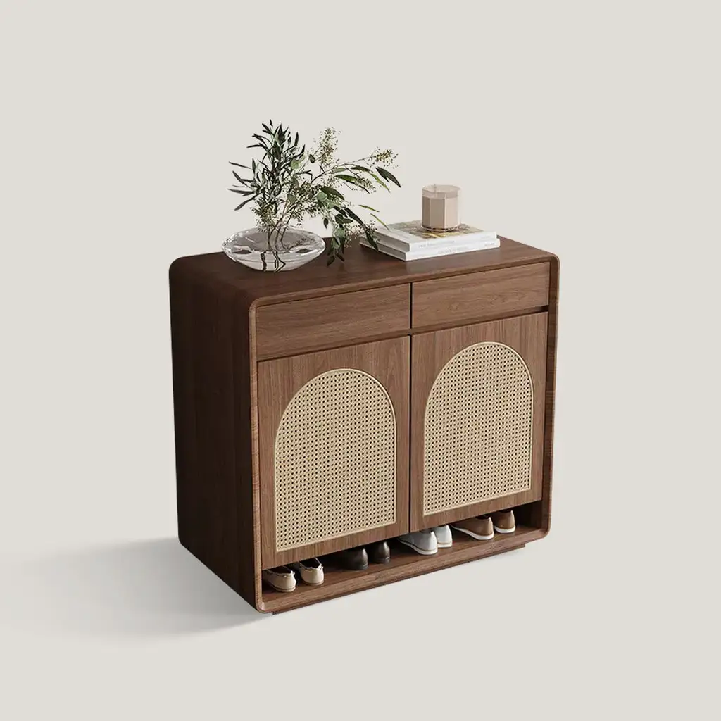 Rattan Solid Wood Shoe Cabinet Storage 4814 Rattan Solid Wood Shoe Cabinet Storage 4814