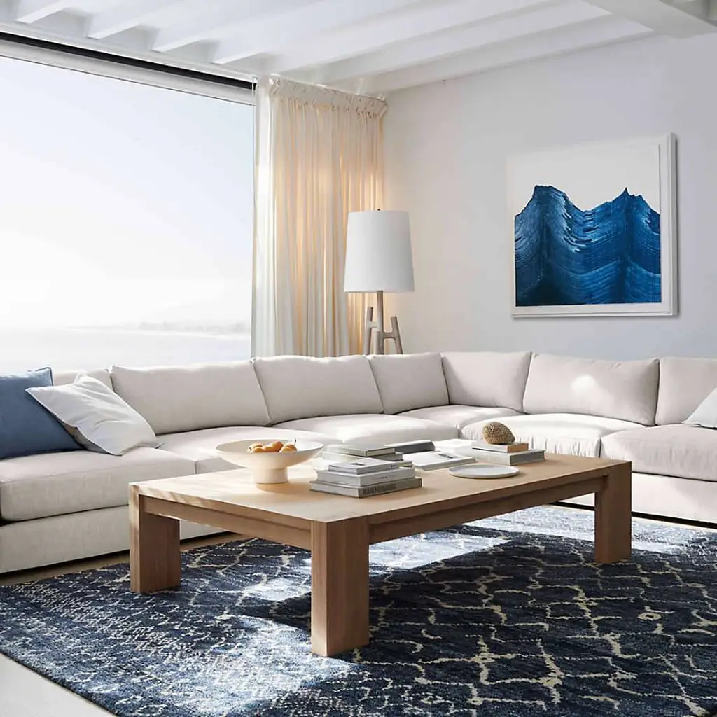 Rectangular Wooden Coffee Table For Living Room 6550 Rectangular Wooden Coffee Table For Living Room 6550