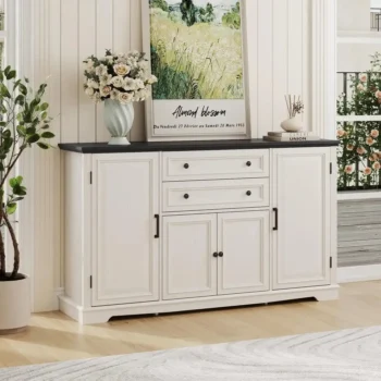 Retro Chest Of Drawers Wood Dressers Storage Cabinet 7662