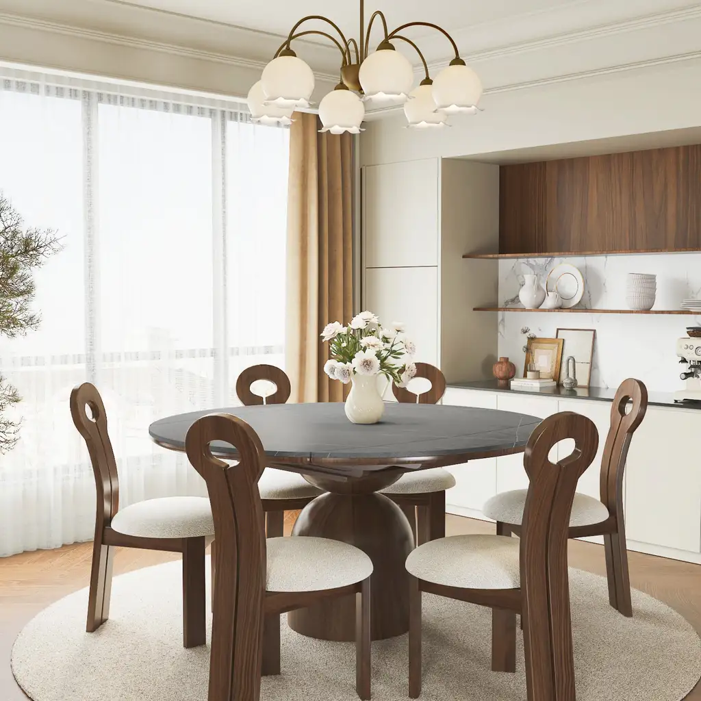 Round Extendable Dining Table Oval Pedestal Kitchen Table 1976 Round Extendable Dining Table Oval Pedestal Kitchen Table 1976