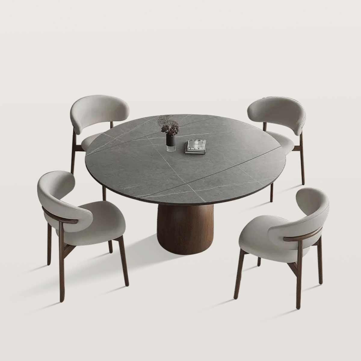 Round Extendable Dining Table Oval Pedestal Kitchen Table 6005 Round Extendable Dining Table Oval Pedestal Kitchen Table 6005