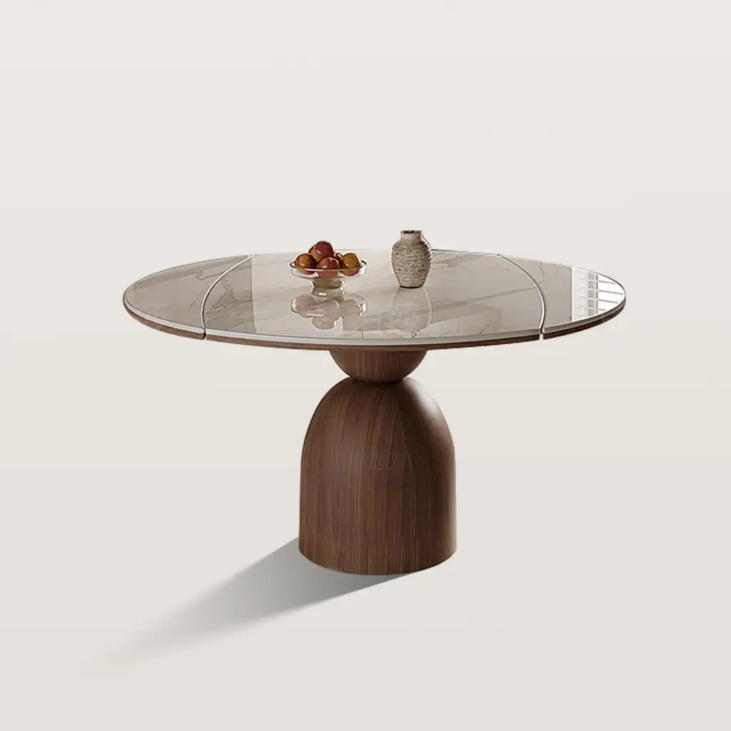 Round Extendable Dining Table Oval Pedestal Kitchen Table 6934 Round Extendable Dining Table Oval Pedestal Kitchen Table 6934