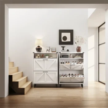 Shoe Storage Cabinet With 2 Flip Drawers Shoe Rack Cabinet 2486