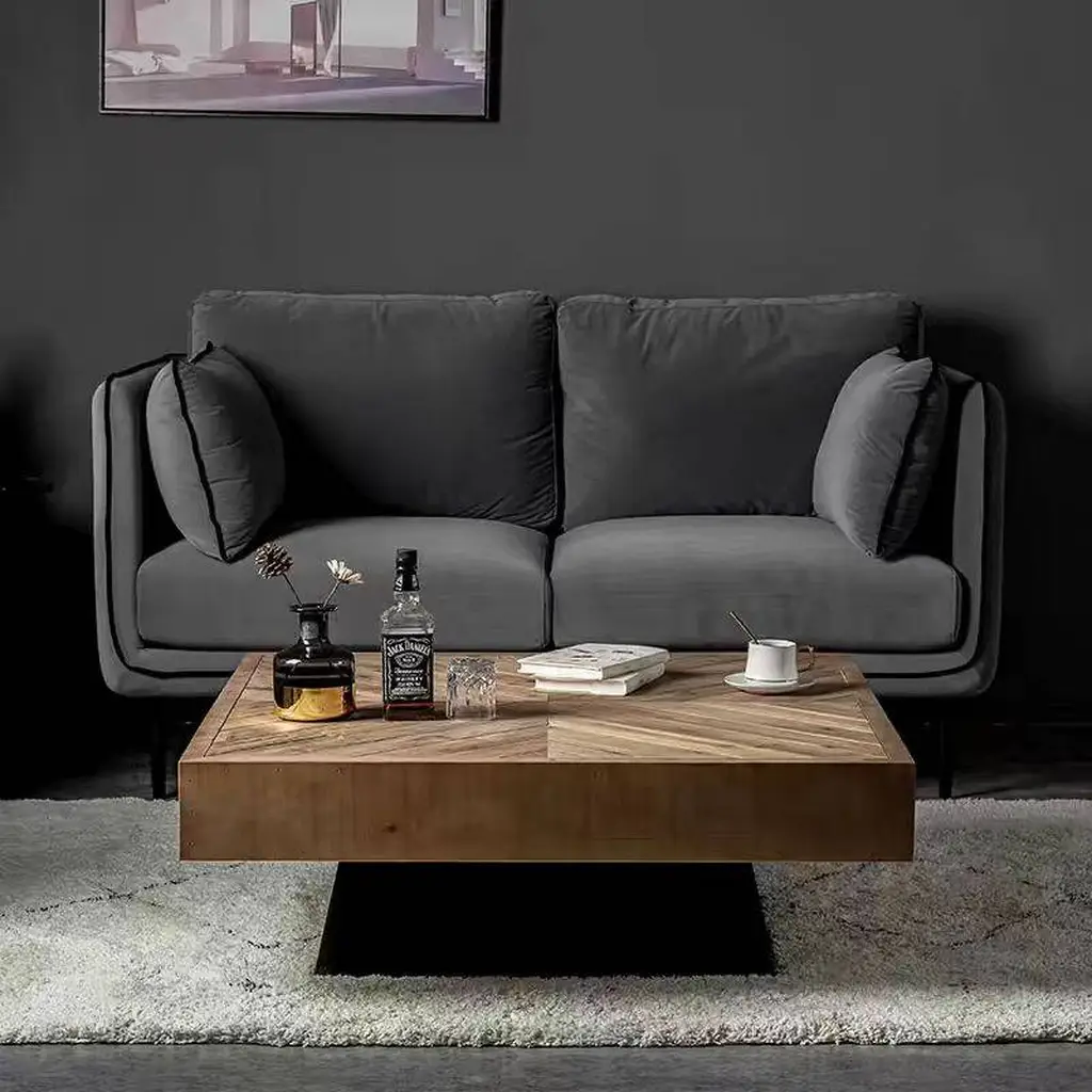 Square Wood Grain Coffee Table With Thickened Tabletop 3254 Square Wood Grain Coffee Table With Thickened Tabletop 3254