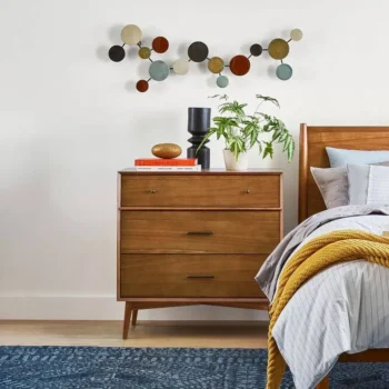 Storage Cabinet Bedside Table With 3 Drawers 8521