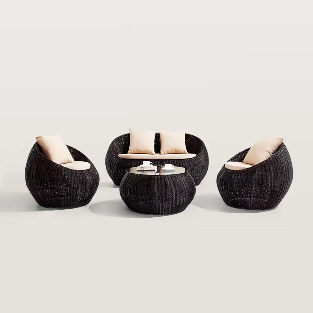 Woven Outdoor Rattan Armchair Patio Accent Chair 8602 Woven Outdoor Rattan Armchair Patio Accent Chair 8602